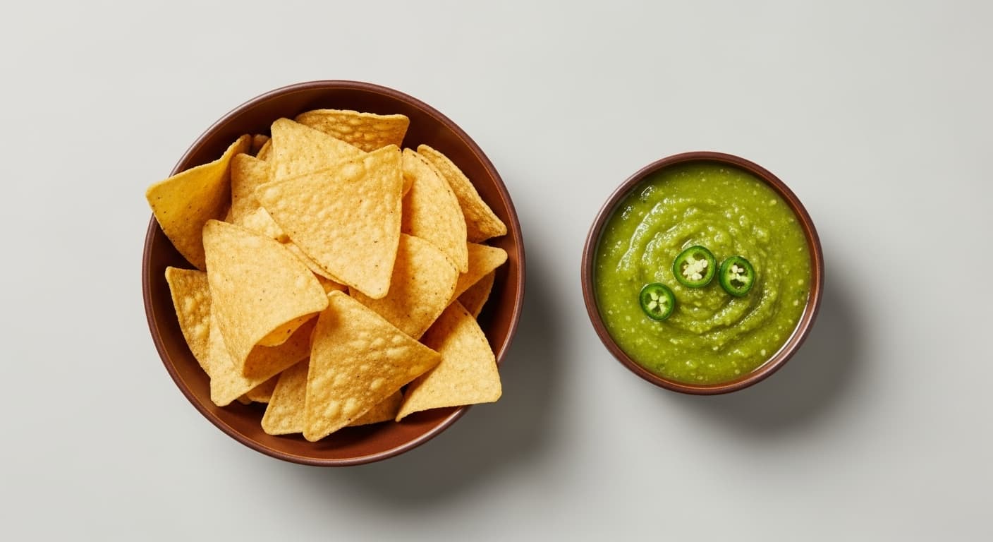 Chips & Tomatillo-Green Chili Salsa