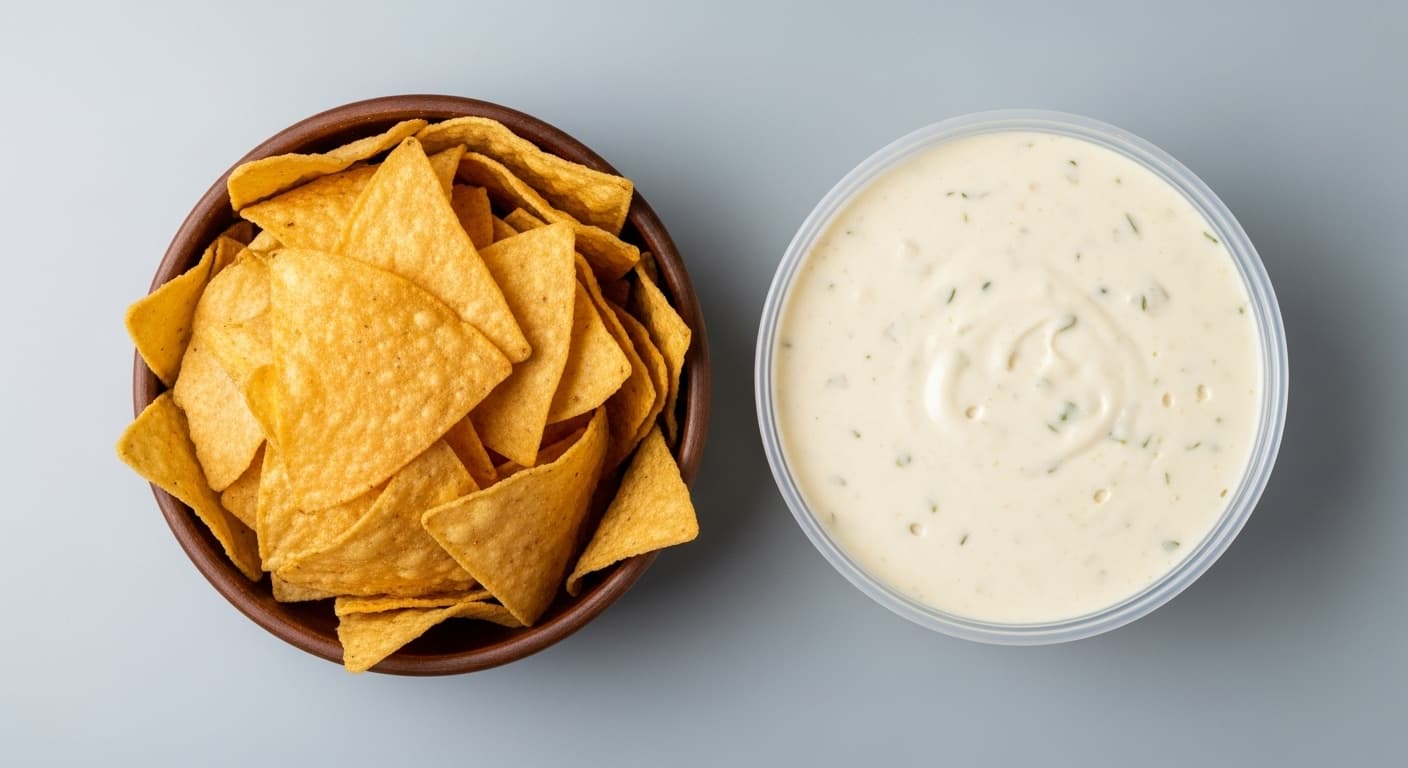 Large Chips & Large Queso Blanco