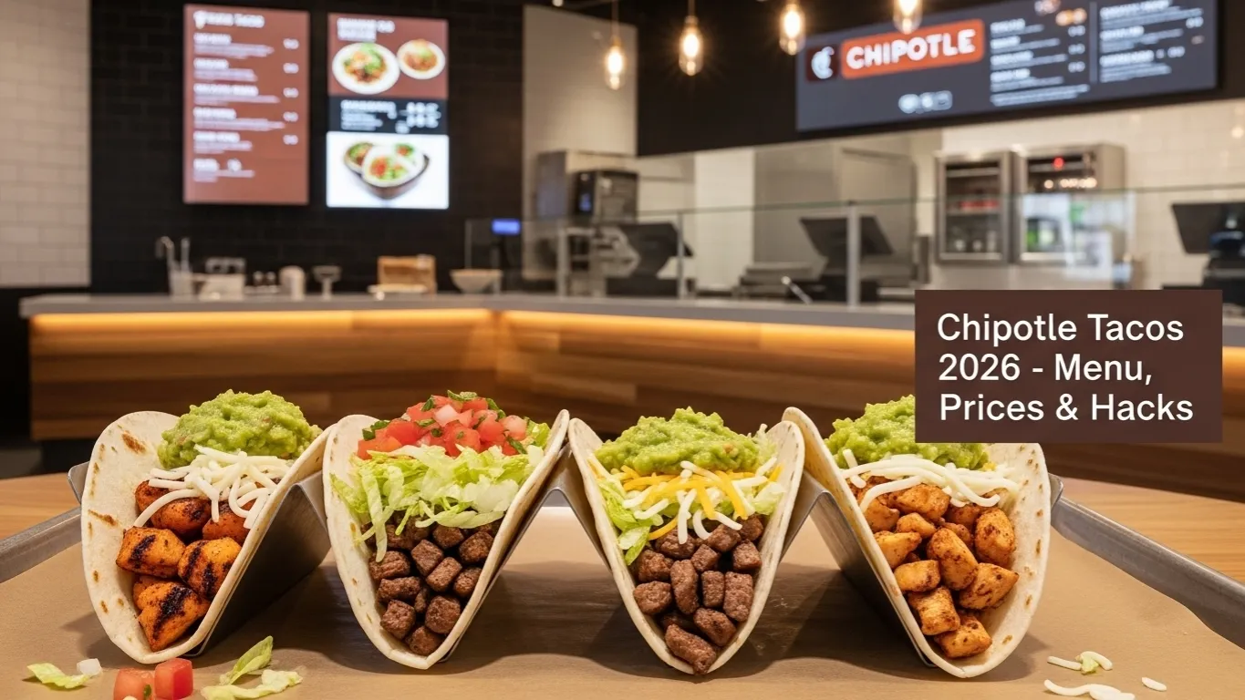 Chipotle Tacos 2026 Complete Menu Guide