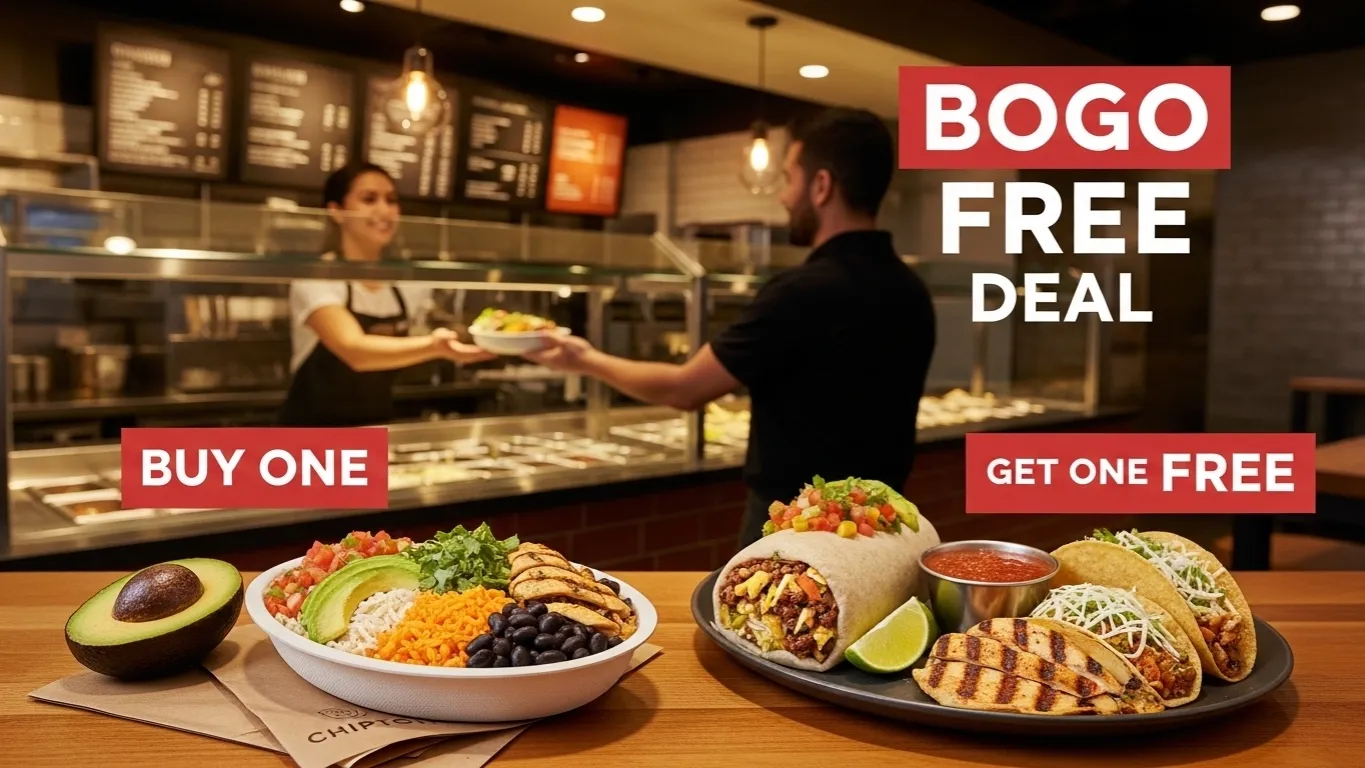 Chipotle Buy One Get One BOGO 2026 - Free Entree Deal Guide