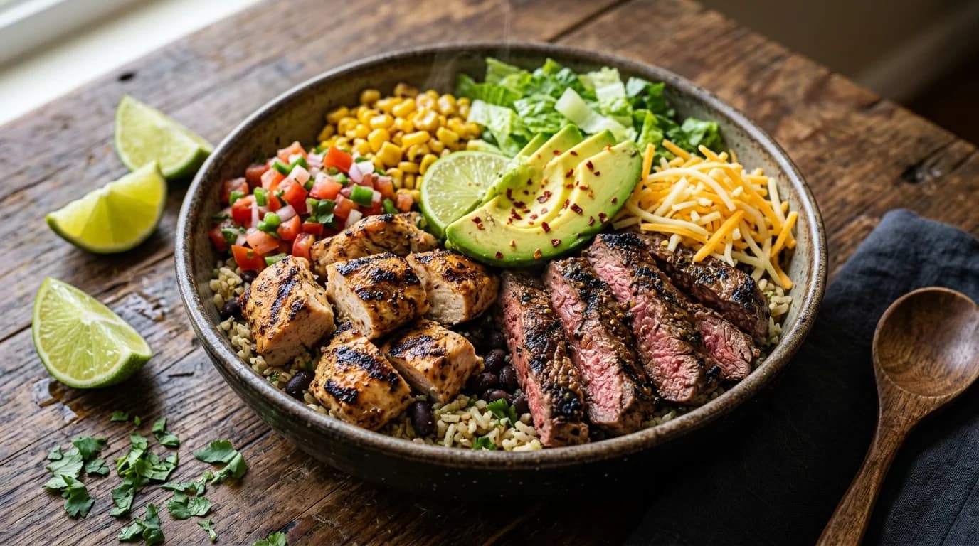 Hunter Woodhall's High Protein Bowl - Chipotle menu item, 780 calories, $16.60