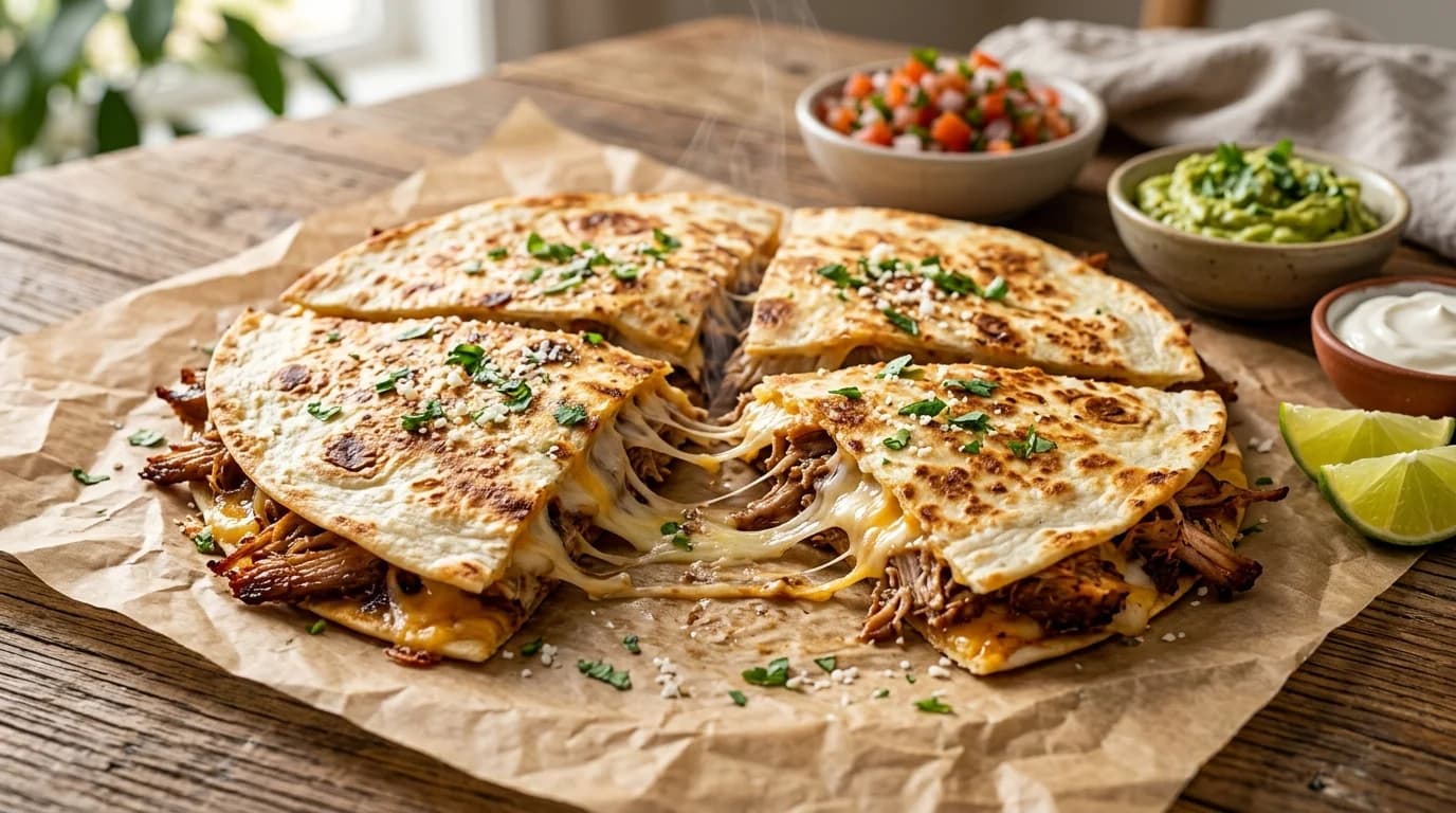 Carnitas Quesadilla - Chipotle menu item, 870 calories, $11.10