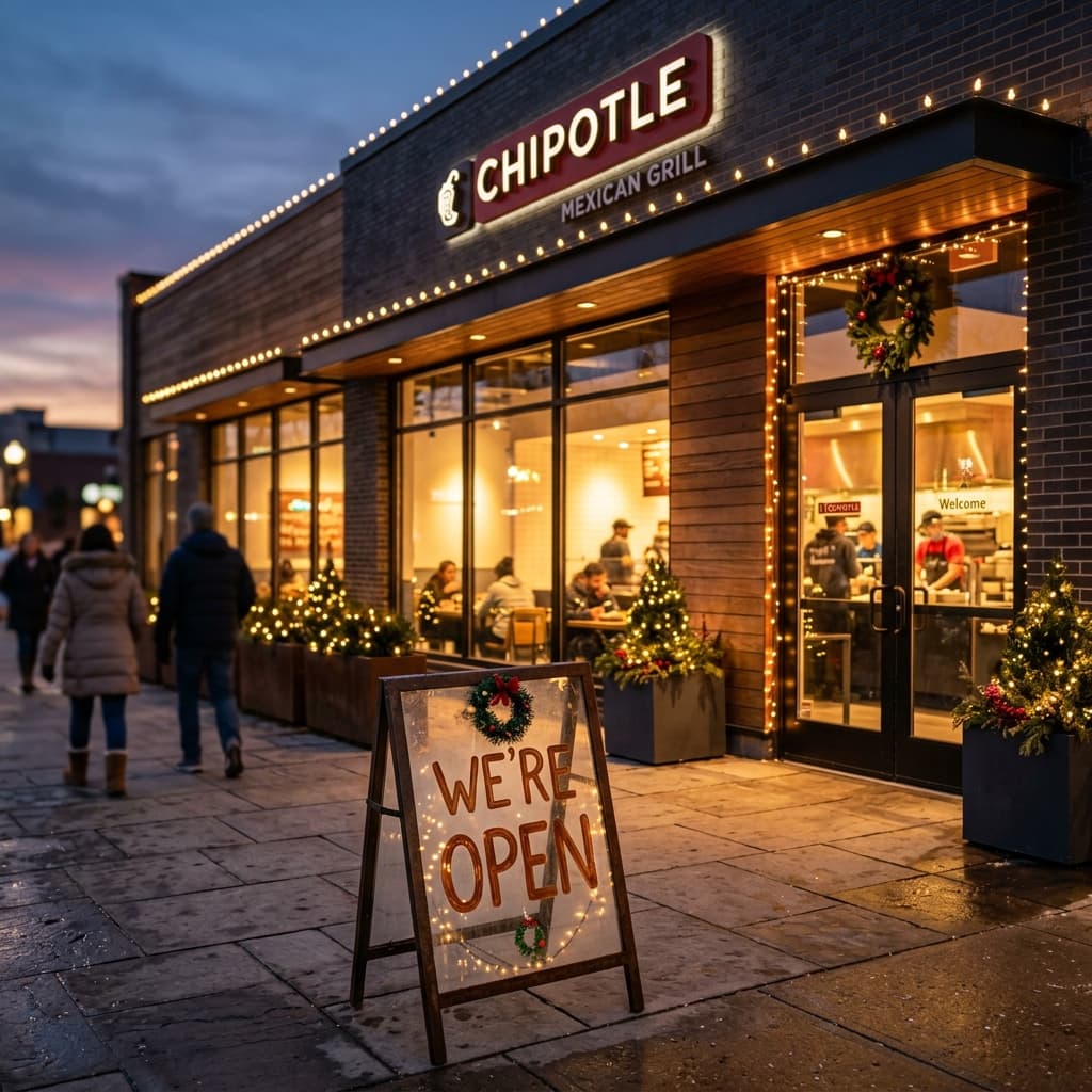 Chipotle Holiday Hours - Restaurant during holiday season