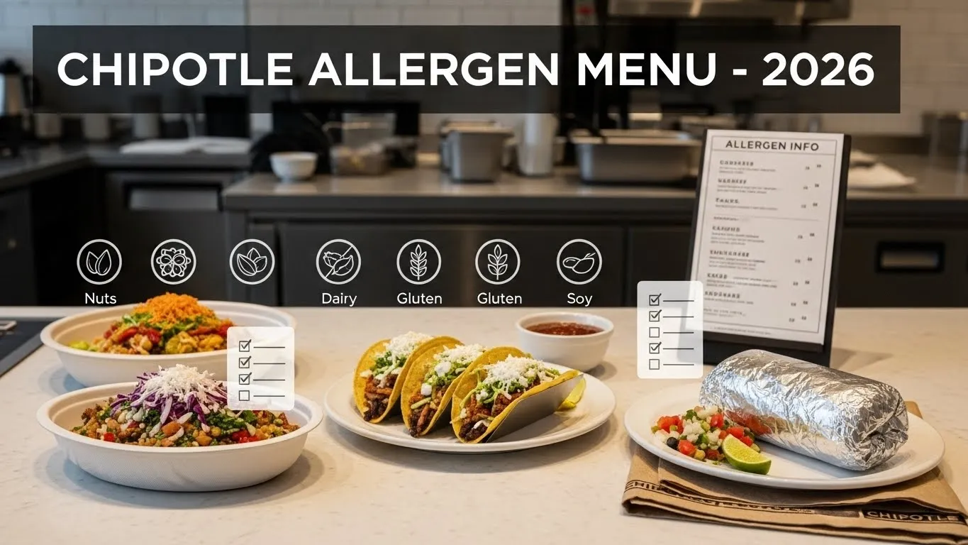 Chipotle Allergen Menu 2026 - Complete Safe Ordering Guide for Food Allergies