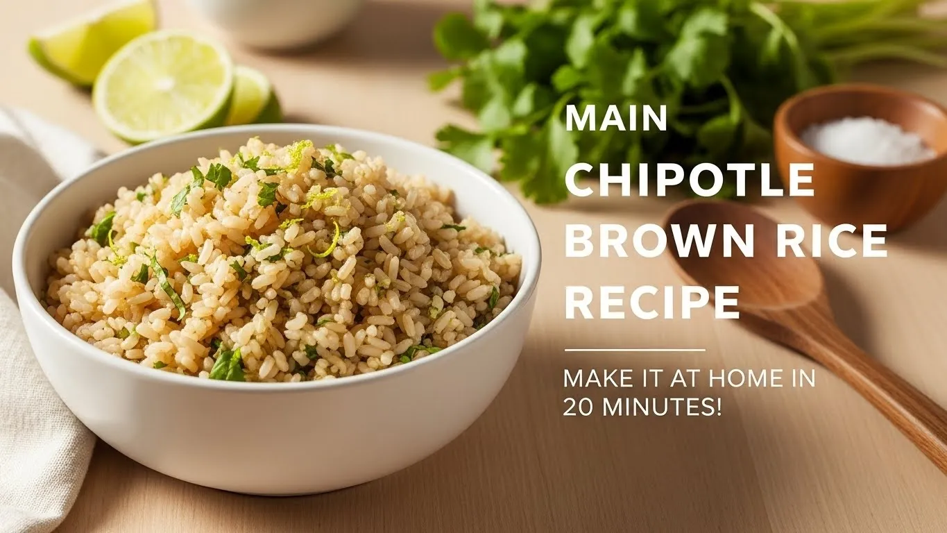 Chipotle Brown Rice Recipe 2026 - Authentic Copycat Cilantro-Lime Brown Rice