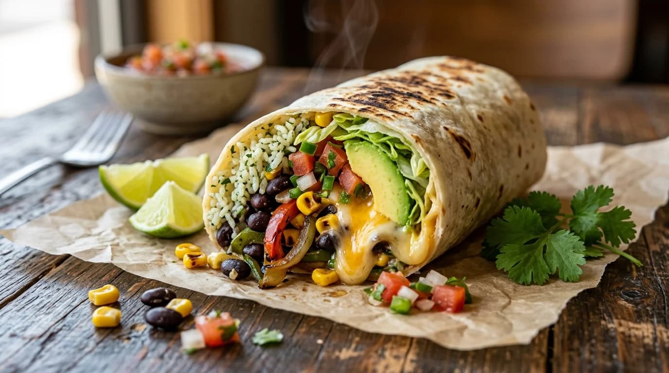 Chipotle Veggie Burrito with Free Guacamole