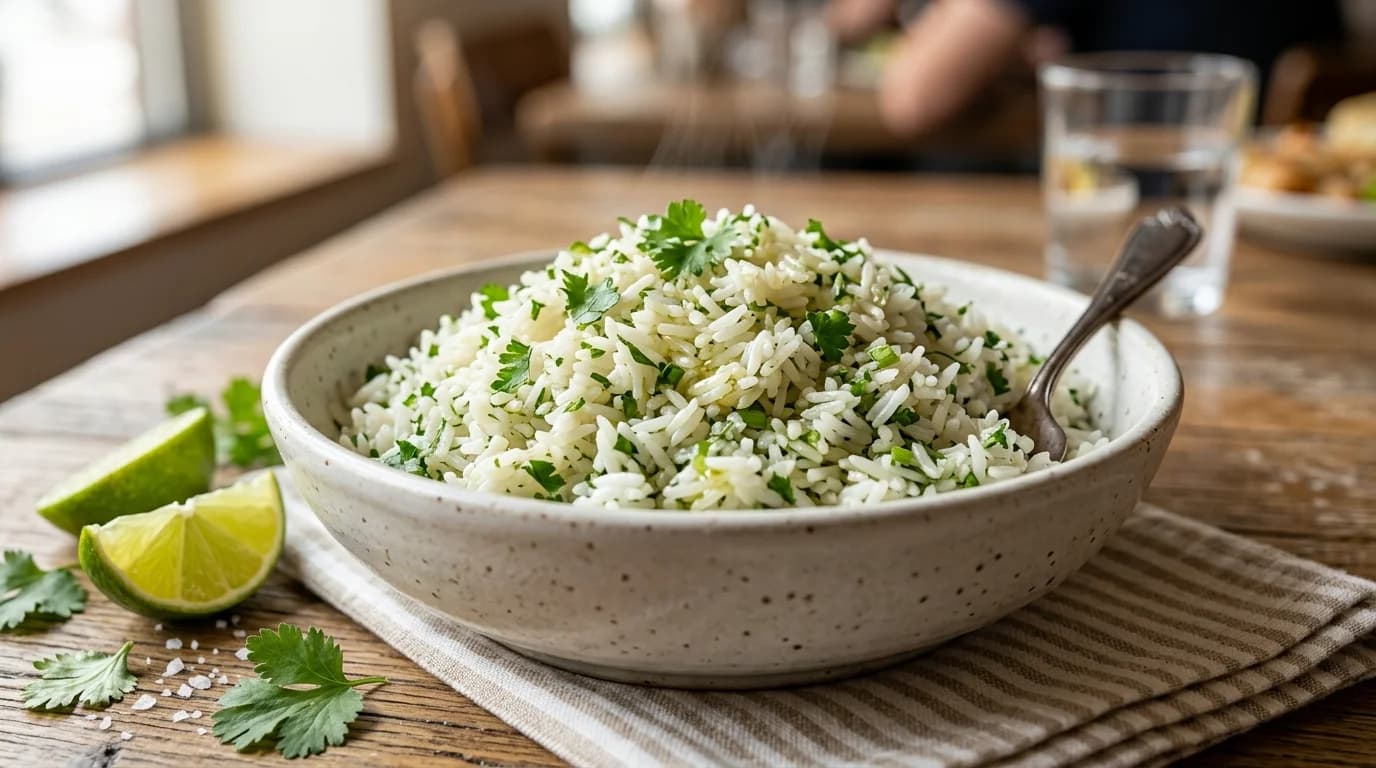 Chipotle Cilantro-Lime Brown Rice - Whole grain with citrus and cilantro, 210 calories per serving, higher fiber content Chipotle Cilantro-Lime Brown Rice - Whole grain with citrus and cilantro, 210 calories per serving, higher fiber content