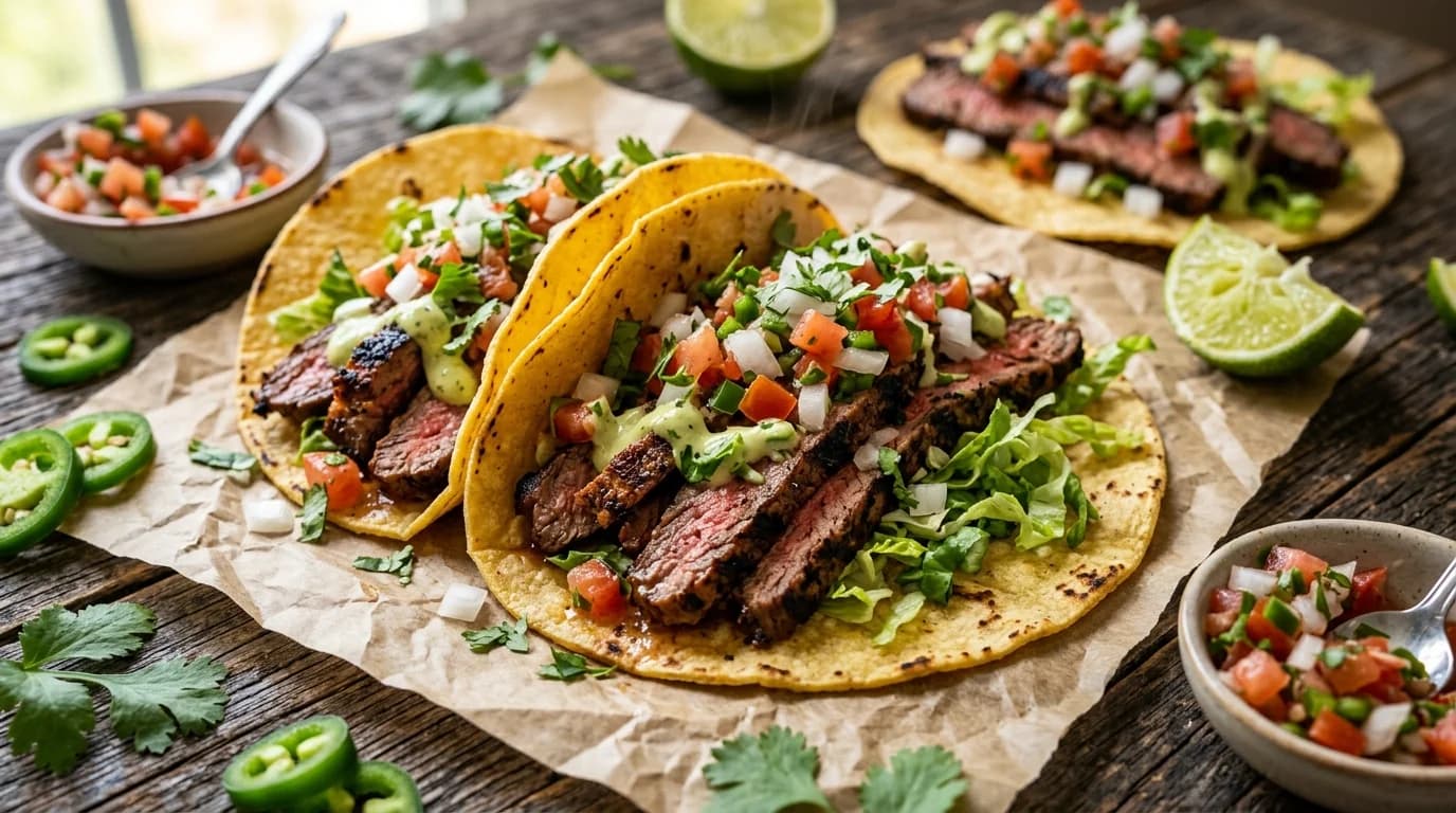 Carne Asada Tacos - Chipotle menu item, 630 calories, $12.95