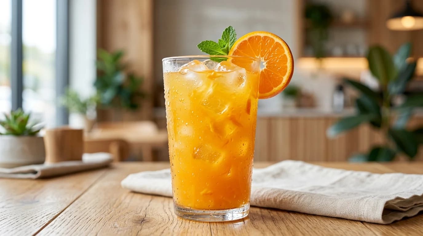 Organic Mandarin Agua Fresca - Chipotle menu item, 140 calories, $3.45