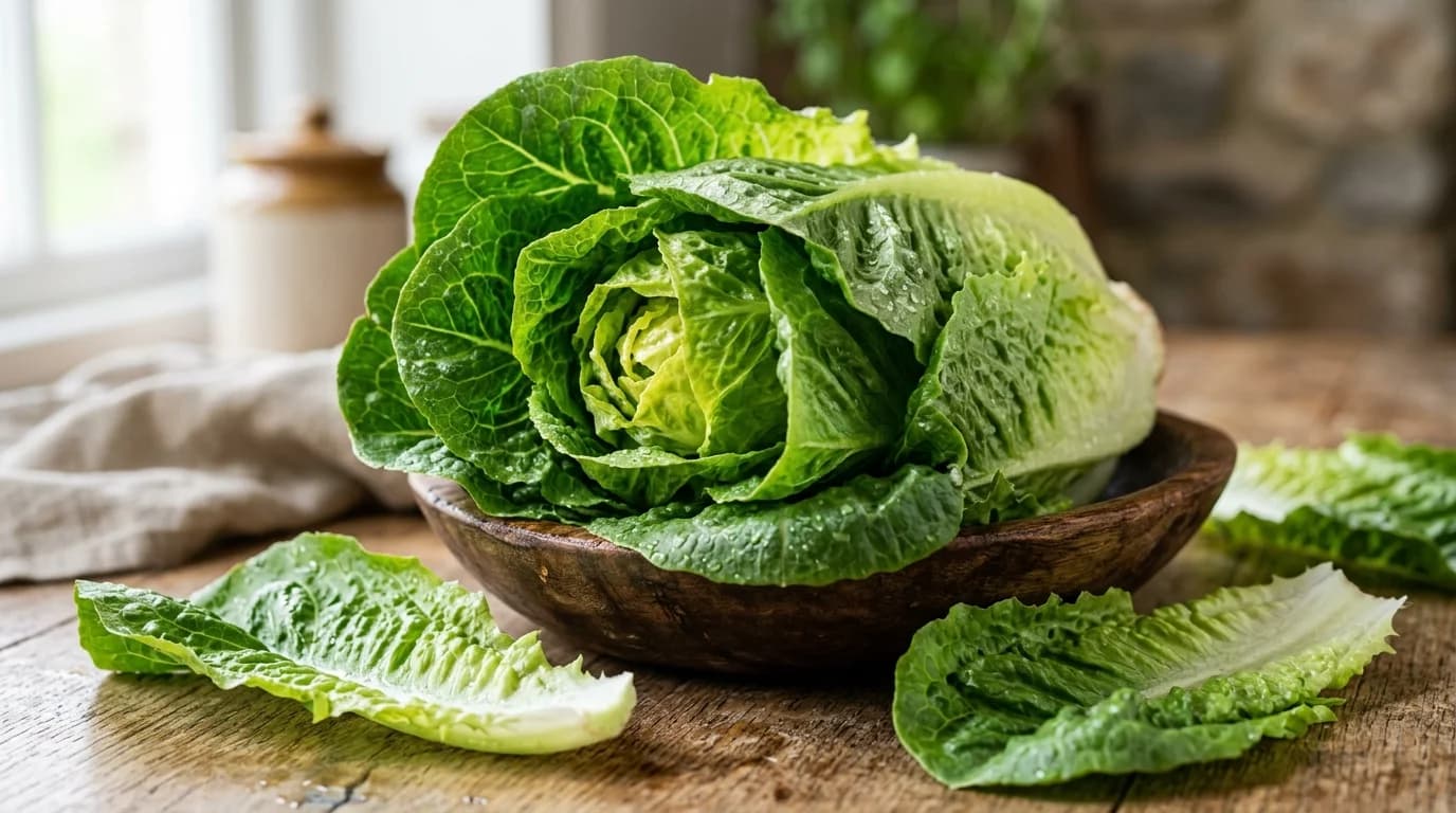 Romaine Lettuce - Crisp fresh vegetable topping Romaine Lettuce - Crisp fresh vegetable topping