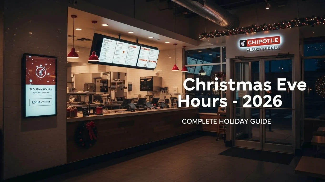 Chipotle Christmas Eve Hours 2026