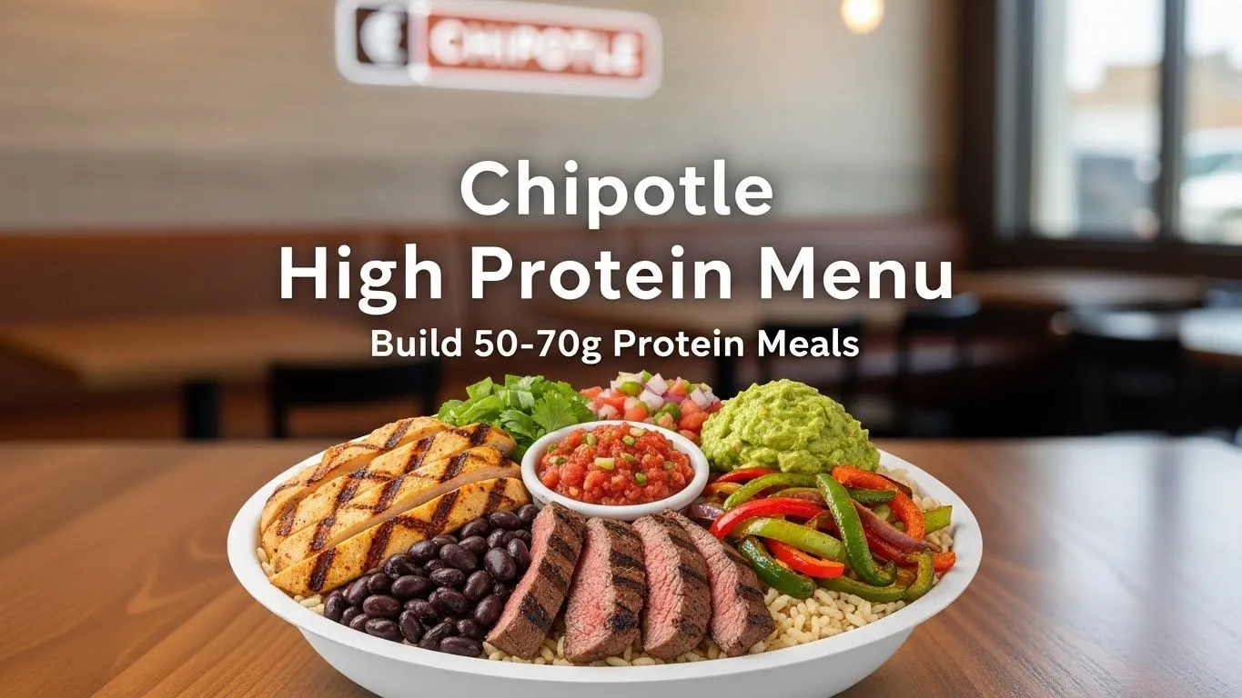 Chipotle High Protein Menu 2026 - Complete Guide with 50g+ Protein Bowls