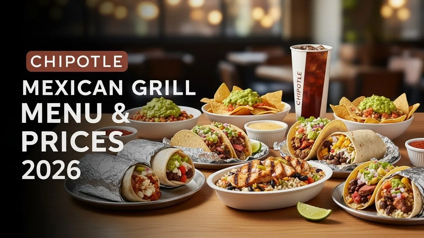Chipotle Mexican Grill Menu 2026 - Complete Price Guide